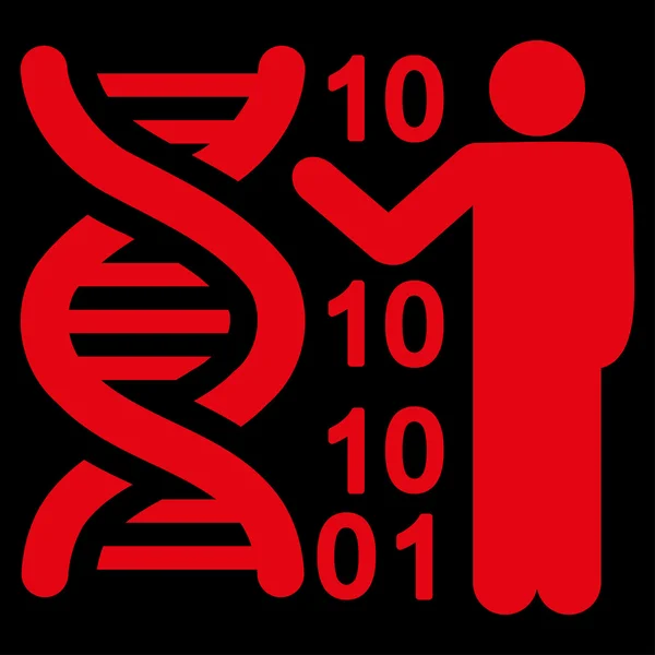 Icona del codice del DNA — Vettoriale Stock