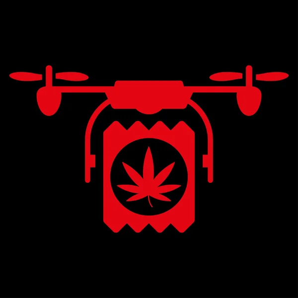 Drugs Drone Delivery Icon — Stock Vector