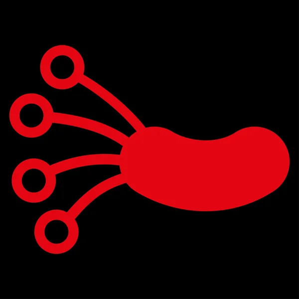 Icono del microbio de la infección — Vector de stock