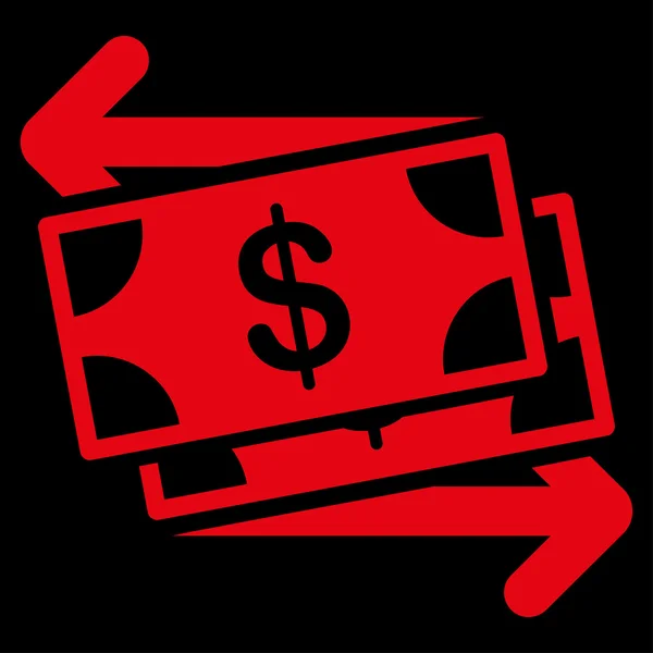 Icono de cambio de dinero — Vector de stock