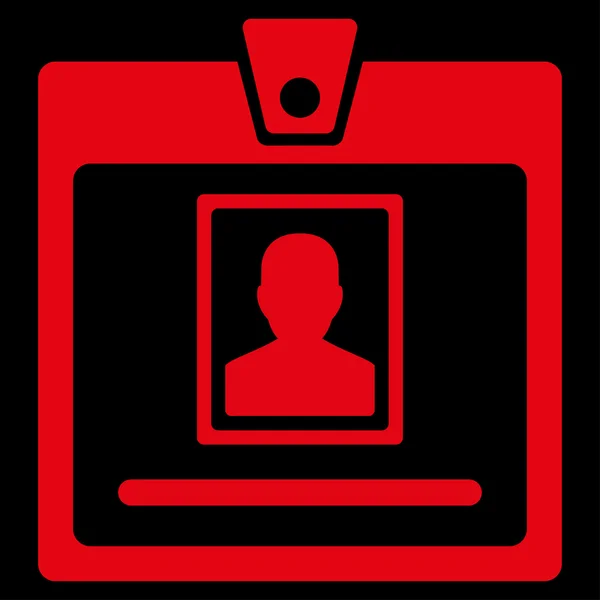 Icono de la insignia de persona — Vector de stock