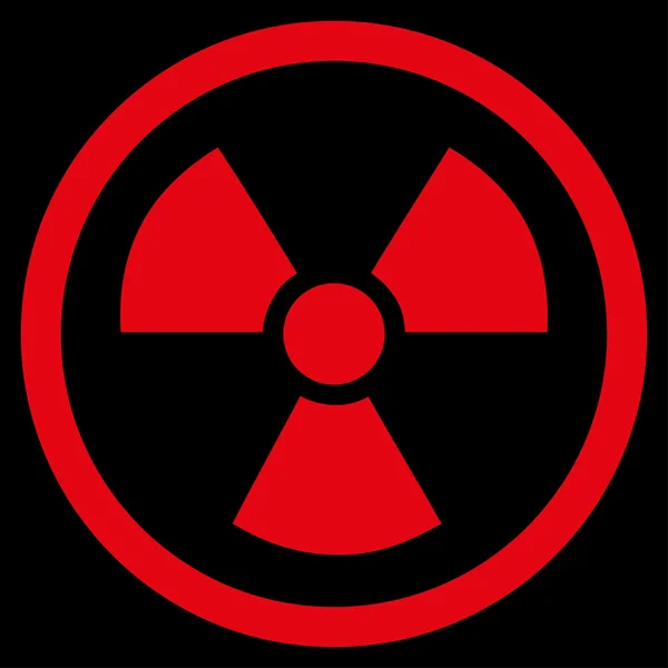 Ikona niebezpieczeństwo promieniowania — Wektor stockowy