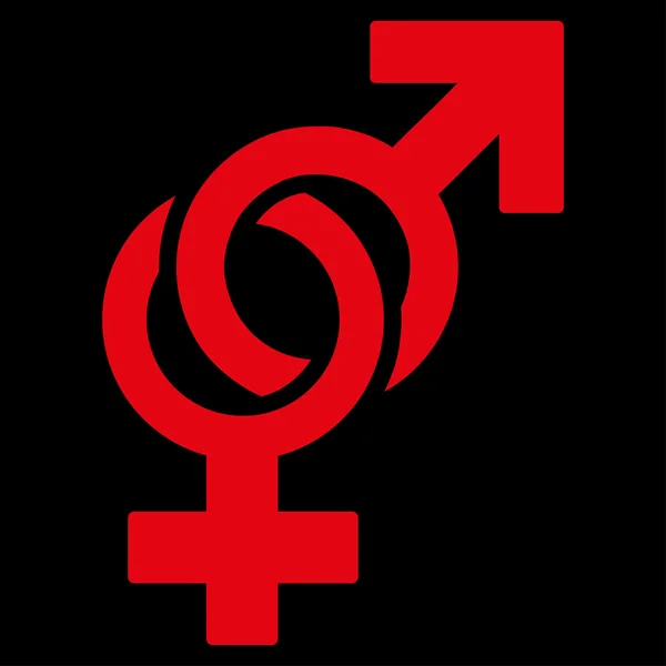 Szexuális szimbólumok ikon — Stock Vector