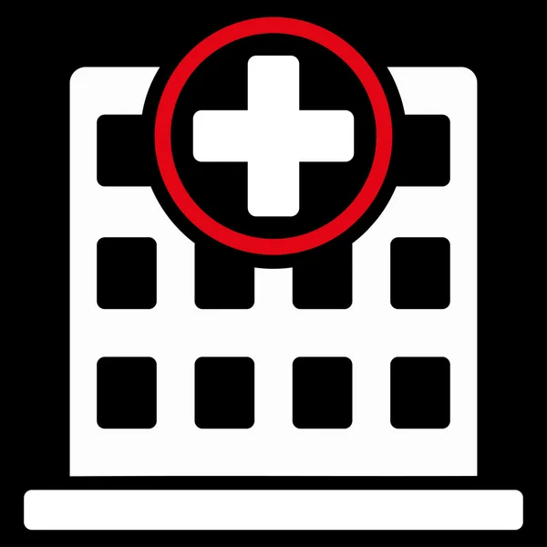 Kliniken byggnad ikonen — Stockfoto