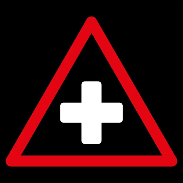 Icono de advertencia de salud — Foto de Stock