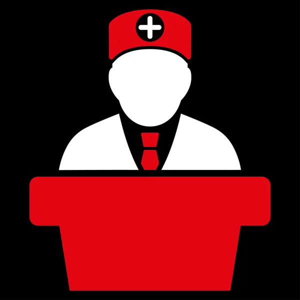 Medical Official Lecture Icon — Stock Photo, Image