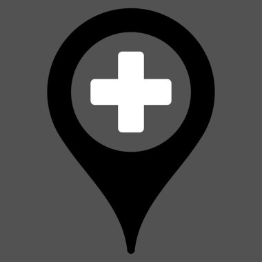 Hastane harita işaretçi simgesi