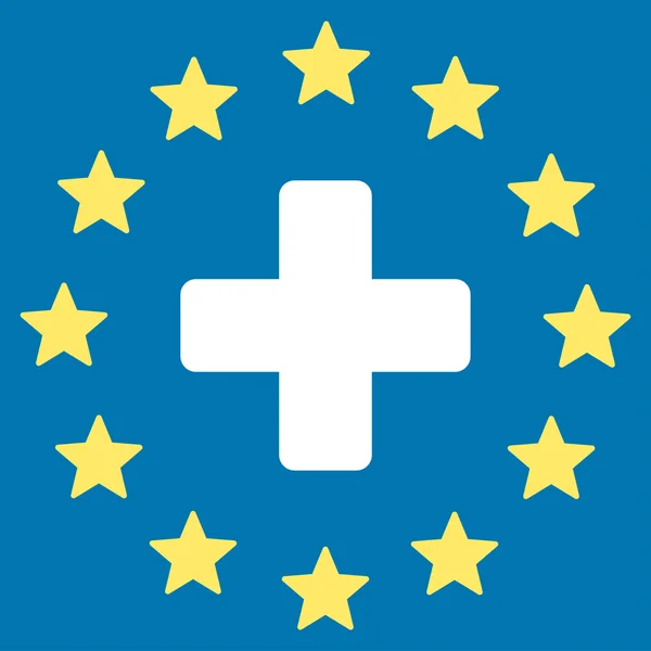 Euro geneeskunde pictogram — Stockfoto