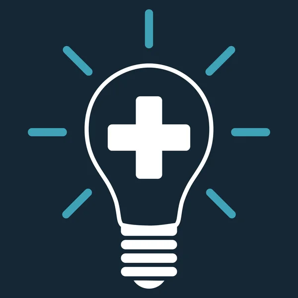 Kreativa medicin lampa ikonen — Stockfoto