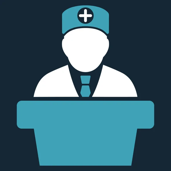 Medische officiële Hoorcollege pictogram — Stockfoto
