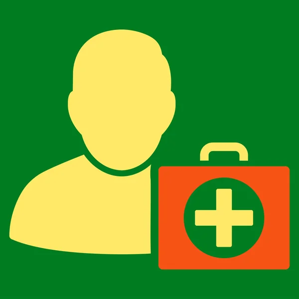 First Aid Man Icon — Stock Photo, Image