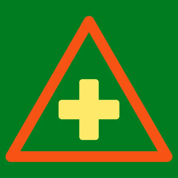 Ikona ostrzeżenia zdrowotne — Zdjęcie stockowe
