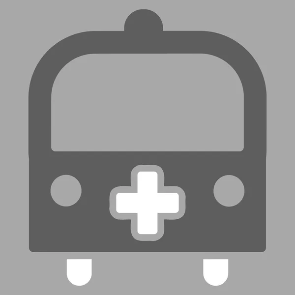 Tıbbi otobüs simgesi — Stok fotoğraf