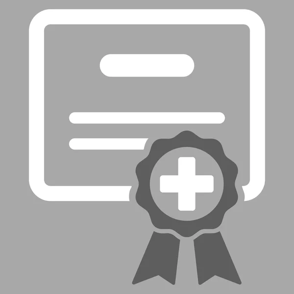 Icono de certificado médico — Foto de Stock