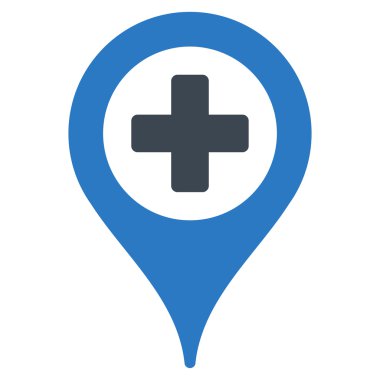 Hastane harita işaretçi simgesi