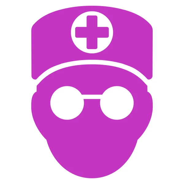Lekarz głowa ikona — Zdjęcie stockowe