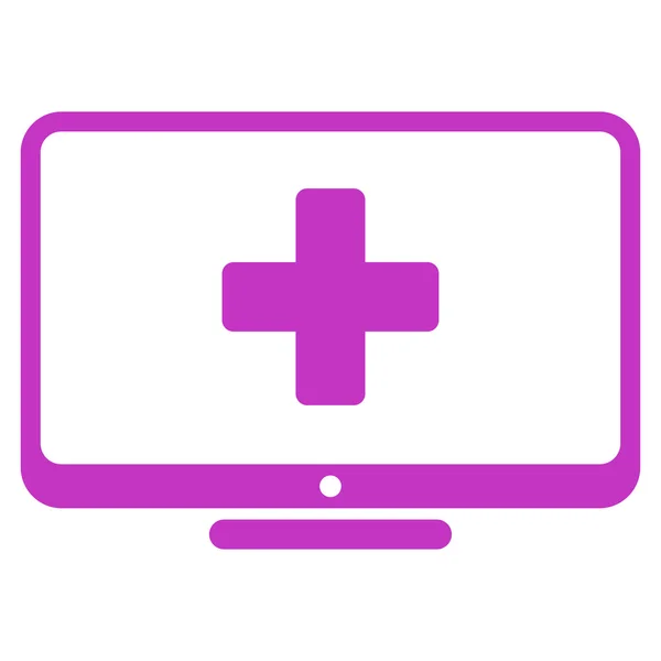 Medyczny Monitor ikona — Zdjęcie stockowe