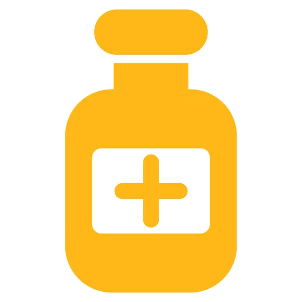 Ikona lahvičky léků — Stock fotografie