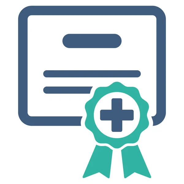 Icono de certificado médico — Foto de Stock