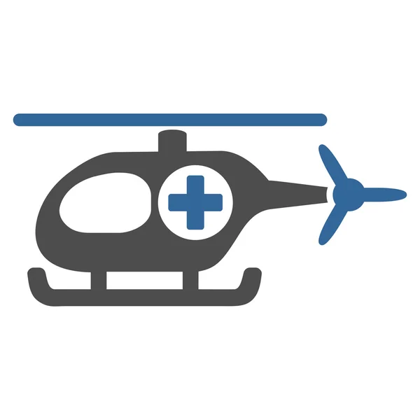 Медичний вертоліт значок — стокове фото