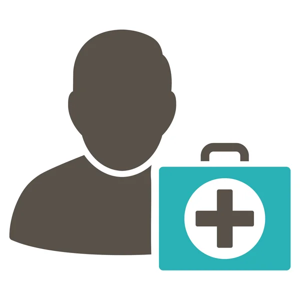 First Aid Man Icon — Stock Photo, Image