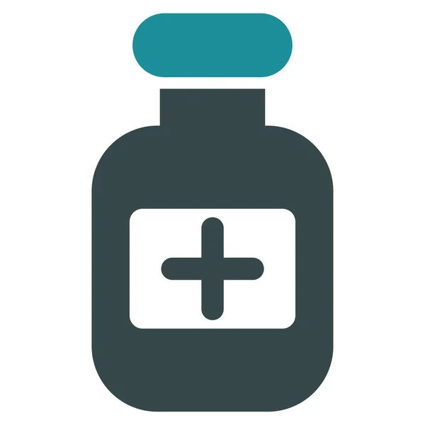 Ikona lahvičky léků — Stock fotografie