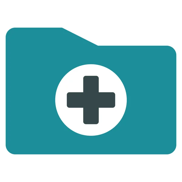 Ikona folderu medyczne — Zdjęcie stockowe