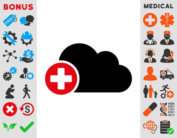 Cloud pictogram maken — Stockfoto