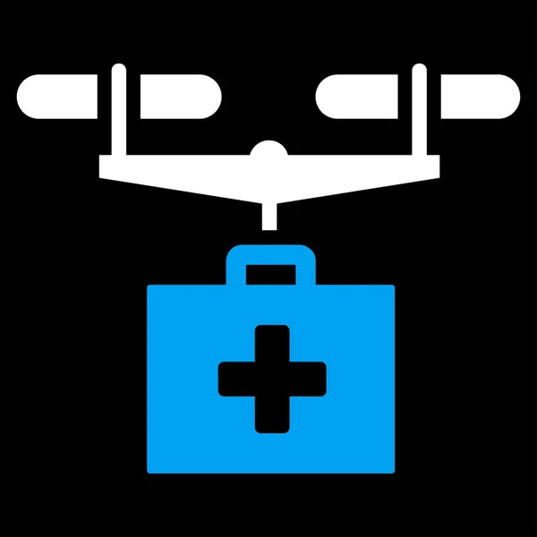 Икона доставки лекарственного беспилотника — стоковое фото