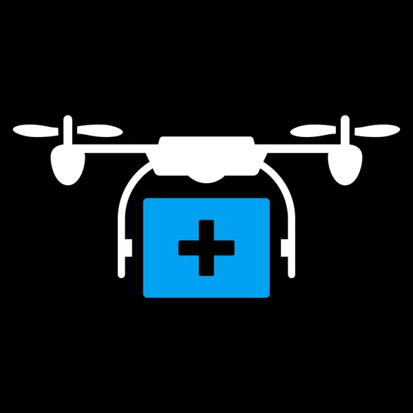 Ícone médico da expedição do drone — Fotografia de Stock