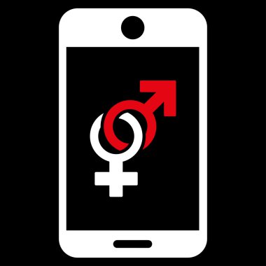 Mobile Dating Icon clipart