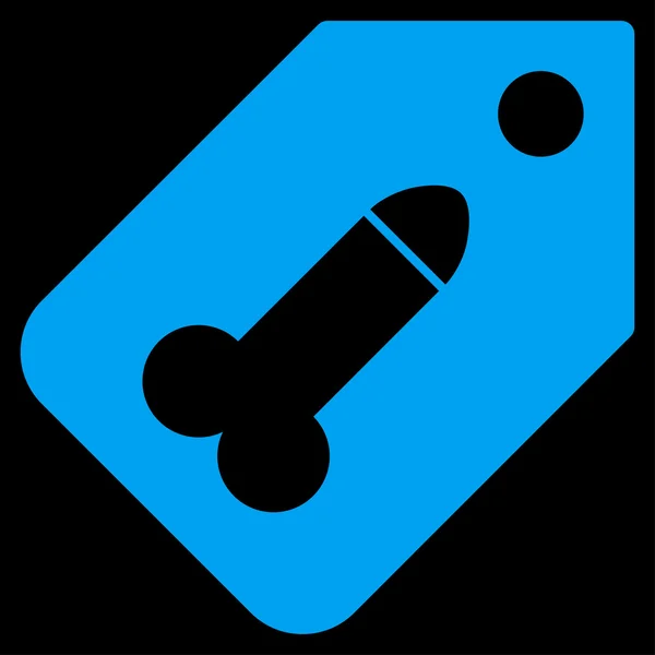 Dildo labelpictogram — Stockvector