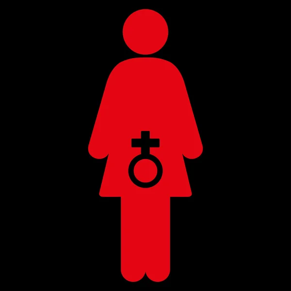 Ikon Disfungsi Seksual Wanita - Stok Vektor