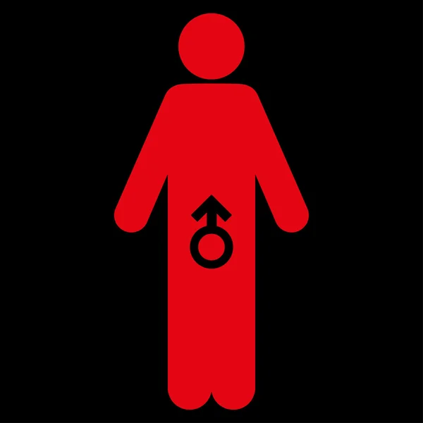 Mannelijke Potence pictogram — Stockvector