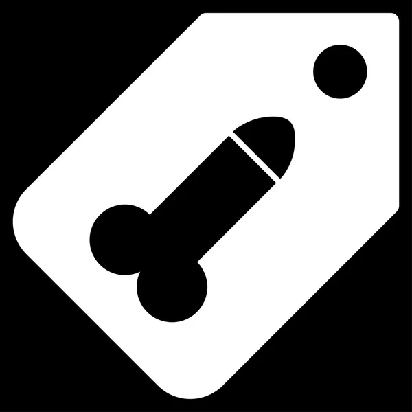 Dildo Tag Icon — Stock Vector