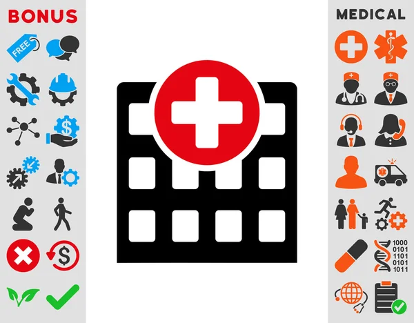 Icono del hospital — Archivo Imágenes Vectoriales