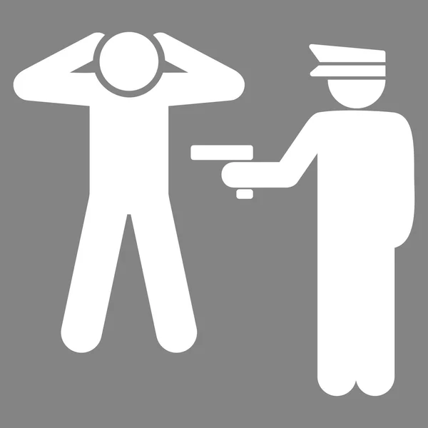 Icône d'arrestation — Image vectorielle