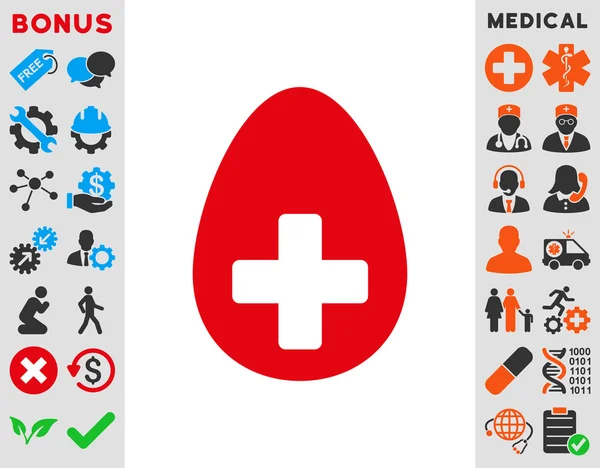 Plus ei-pictogram — Stockvector