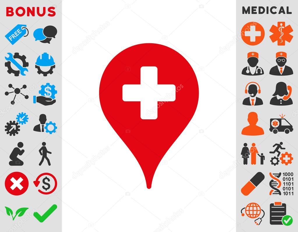 Clinic Map Pointer Icon