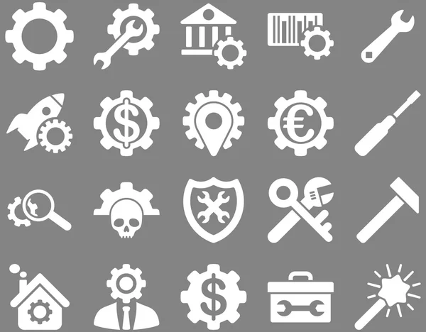 Einstellungen und Tools-Symbole — Stockvektor