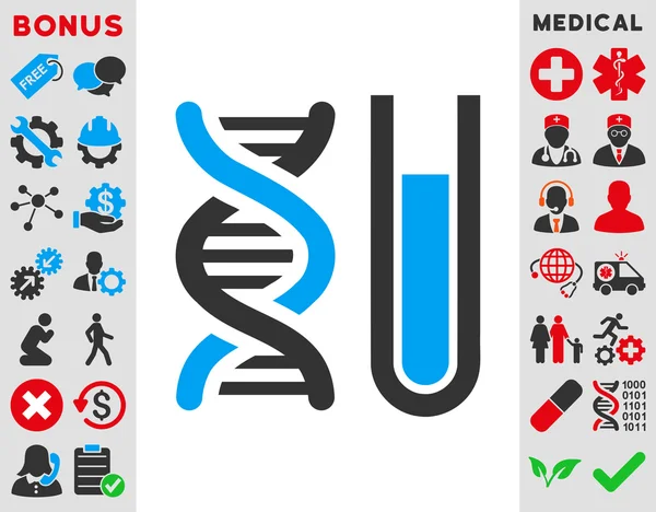 遺伝的分析のアイコン — ストックベクタ
