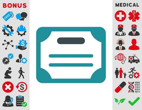 Certificaatpictogram — Stockvector