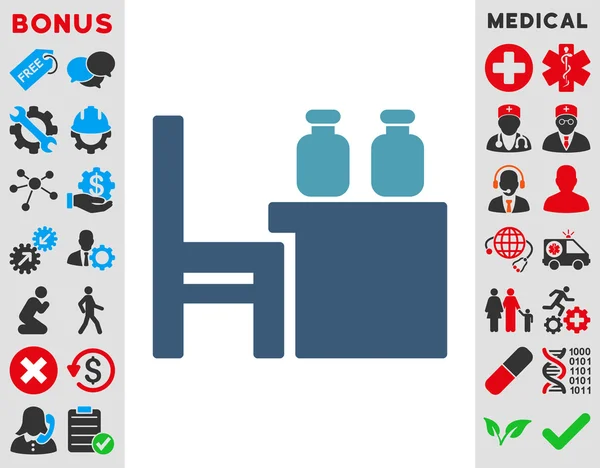 Ícone tabela boticária — Vetor de Stock