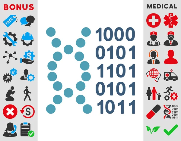 Icône de code ADN — Image vectorielle