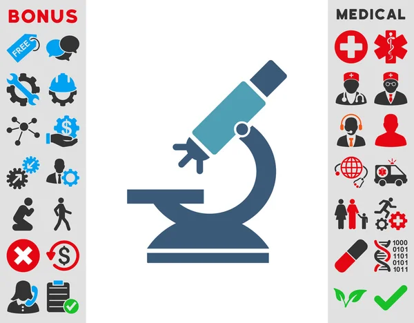 Ícone de microscópio labs —  Vetores de Stock