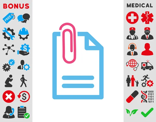 Joindre l'icône du document — Image vectorielle