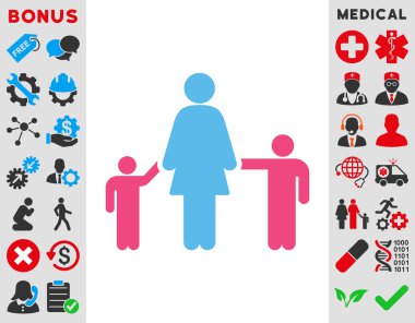 Anne ve çocuk simgesi