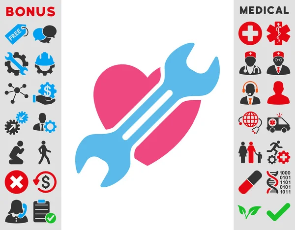 Ícone de cirurgia cardíaca —  Vetores de Stock