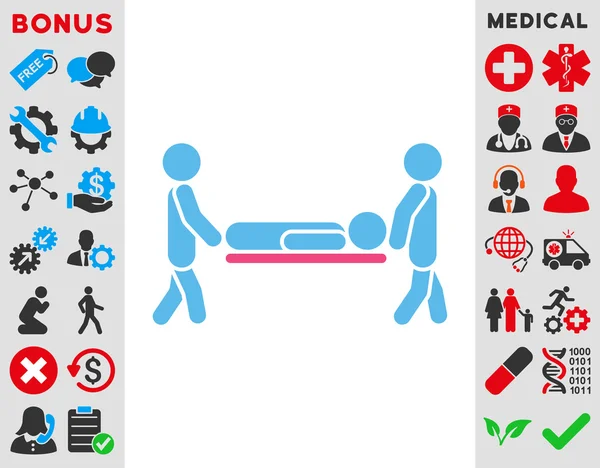 Patient Stretcher Icon — Stock Vector