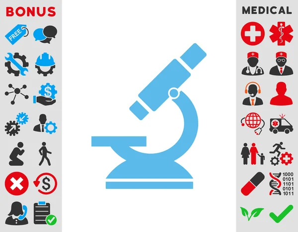 현미경 아이콘 — 스톡 벡터